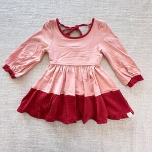 Omi Jo Mellow Rose Billow Dress EUC 9mo